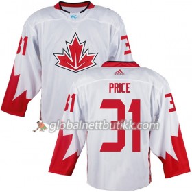 Canada Hockeydrakt Carey Price 31 World Cup i ishockey 2016 Hvit - Herre